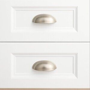 Everbilt 10 PACK SET 3 in. (76 mm) Satin Nickel Bin Cup Drawer Hardware Pull Han